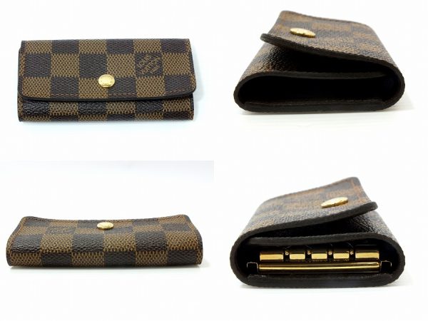 imgrc0097552079 Louis Vuitton Damier Multicle 4 Key Case Brown