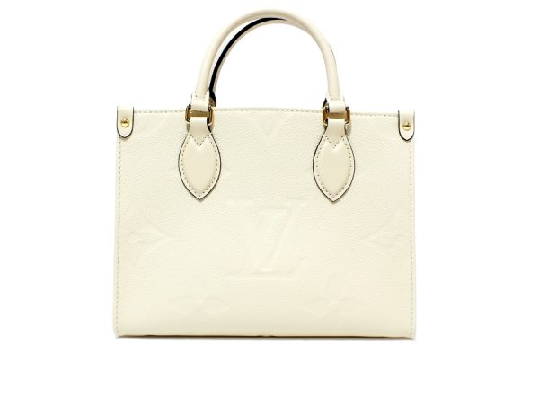 imgrc0098258386 Louis Vuitton On the Go PM Empreinte 2WAY Tote Crème