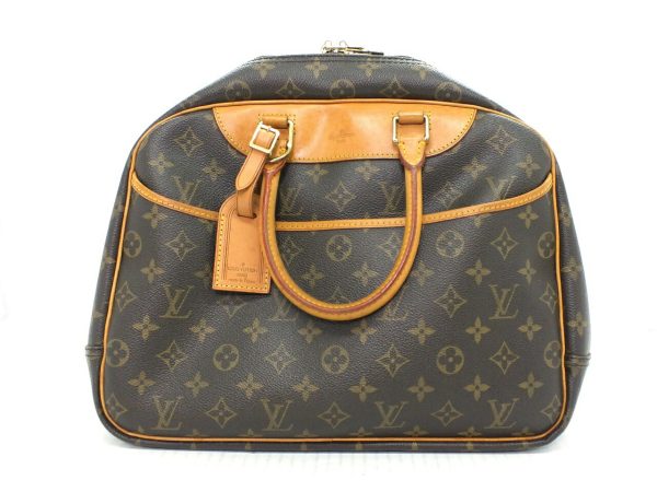 imgrc0098296542 Louis Vuitton Monogram Deauville Bowling Vanity Bag Brown