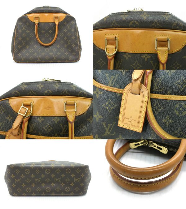 imgrc0098296543 Louis Vuitton Monogram Deauville Bowling Vanity Bag Brown