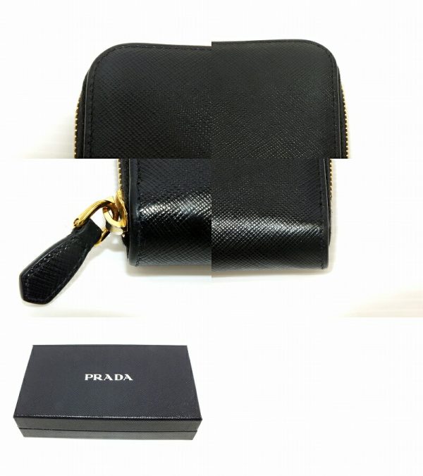 imgrc0098378403 Prada Saffiano Metal Long Wallet Black