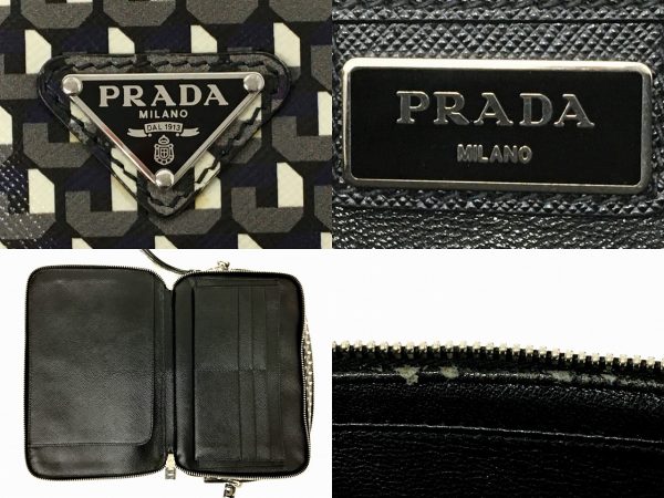 imgrc0098444835 Prada All Over Pattern Clutch Bag Organizer