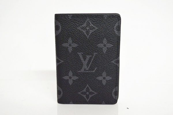 imgrc0098485820 Louis Vuitton Monogram Eclipse Organizer de Poche Card Case Black