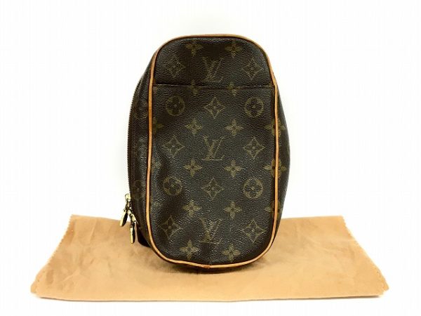 imgrc0098920563 Louis Vuitton Monogram Pochette Ganju Body Bag Brown