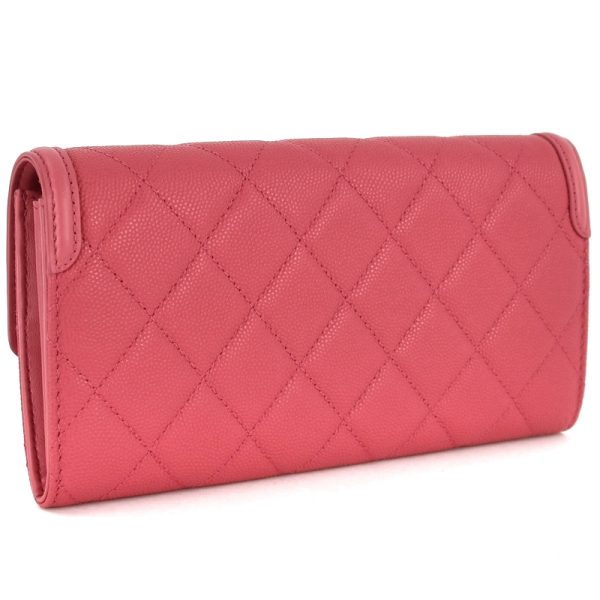 imgrc0098935355 Chanel long pink CC Figly wallet caviar skin matelasse