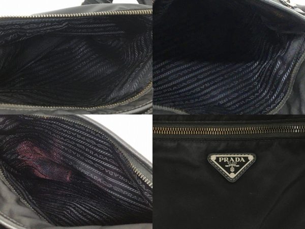 imgrc0098936235 Prada Nylon Messenger Shoulder Bag Black