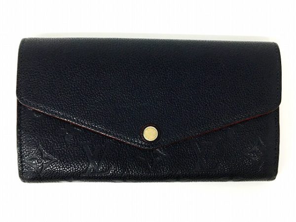 imgrc0098977312 Louis Vuitton Empreinte Portefeuille Sara BifLong Wallet Black