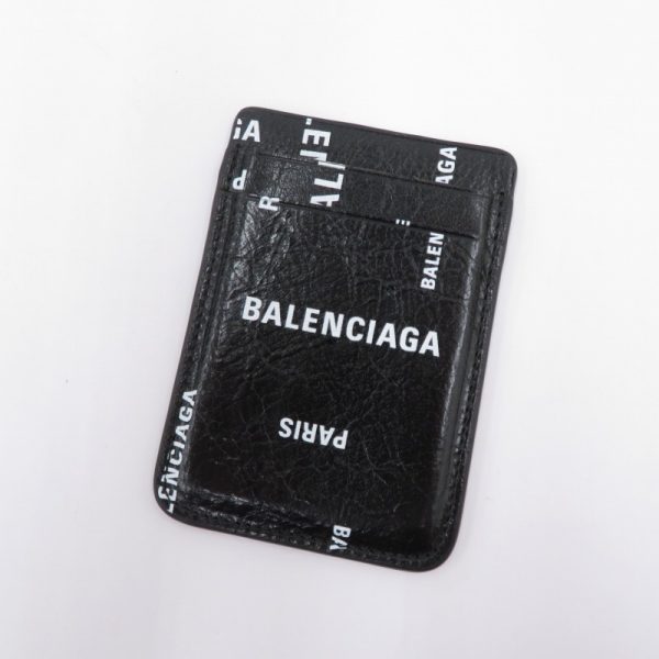 imgrc0098993975 BALENCIAGA Bal Paris Allover Arena Lambskin Case Black