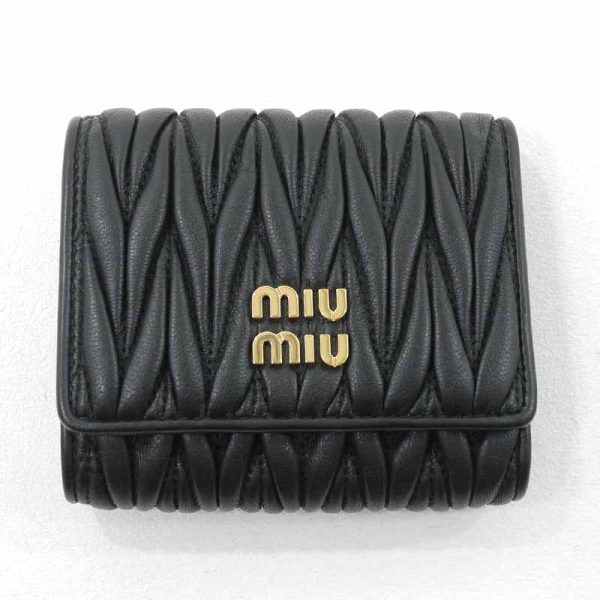 imgrc0099284686 MIU MIU Matelasse tri fwallet black