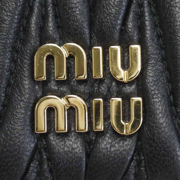 imgrc0099284699 MIU MIU Matelasse tri fwallet black