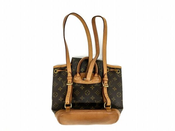 imgrc0100730300 Louis Vuitton Monogram Mini Monsouris Backpack Brown