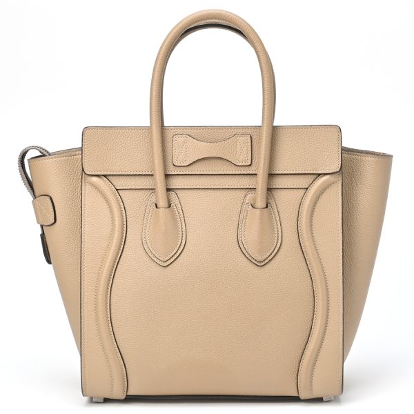 imgrc0101424548 Celine Luggage Micro Drummed Calfskin Bag Beige