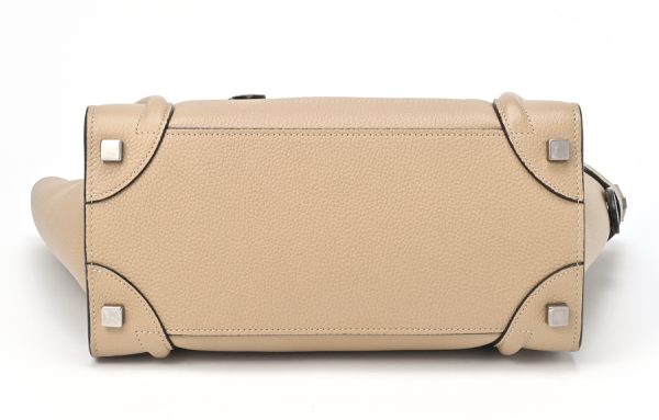 imgrc0101424552 Celine Luggage Micro Drummed Calfskin Bag Beige