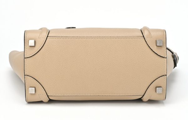 imgrc0101424552 Celine Luggage Micro Bag Drummed Calfskin Beige