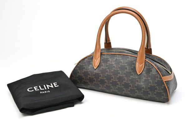 imgrc0102013941 Celine Small Triomphe CanvasTan Handbag