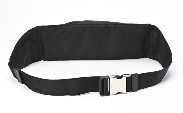 imgrc0102142239 Prada Nylon Belt Bag Black