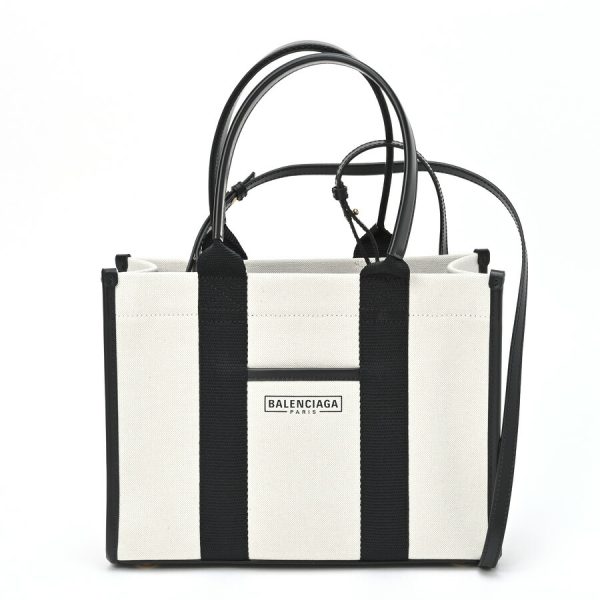 imgrc0102876652 Balenciaga Small Cotton Tote Bag Beige Black