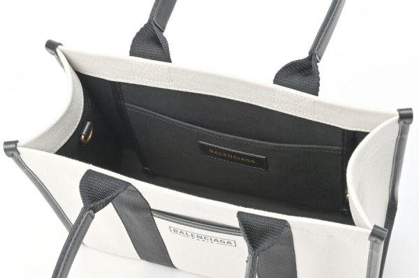 imgrc0102876658 Balenciaga Small Cotton Tote Bag Beige Black