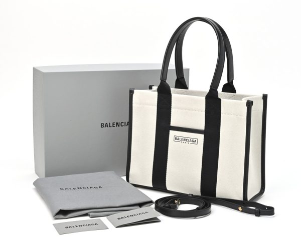 imgrc0102876660 Balenciaga Small Cotton Tote Bag Beige Black