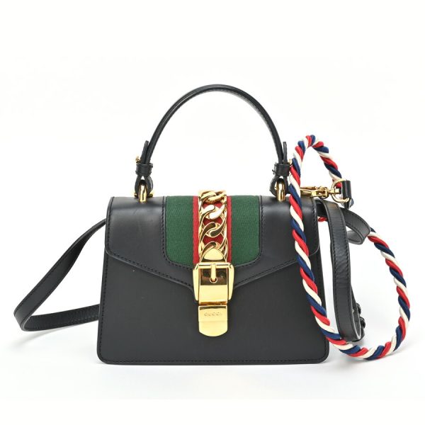 imgrc0103001420 Gucci Sylvie Top Handle Bag Shoulder Bag Black