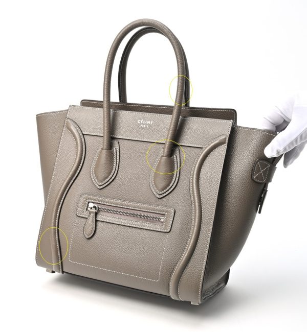 imgrc0103112890 Celine Luggage Micro Handbag Calfskin Biege