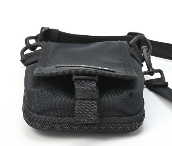 imgrc0103151010 Balenciaga Explorer Mini Nylon Shoulder Pouch Black