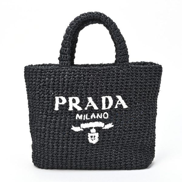 imgrc0103392757 Prada Small Crochet Tote Bag Raffia Style