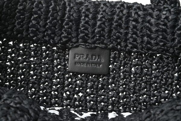 imgrc0103392763 Prada Small Crochet Tote Bag Raffia Style