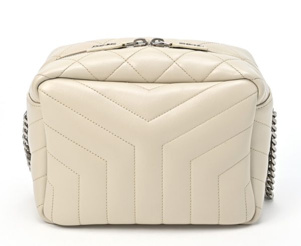 imgrc0103394342 Saint Laurent Lulu Bowling Bag Chain Shoulder Ivory