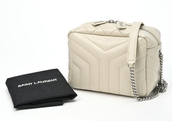 imgrc0103394349 Saint Laurent Lulu Bowling Bag Chain Shoulder Ivory