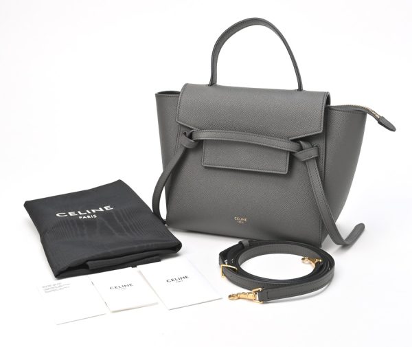 imgrc0103483331 Celine Belt Bag Nano Grained Calfskin Black