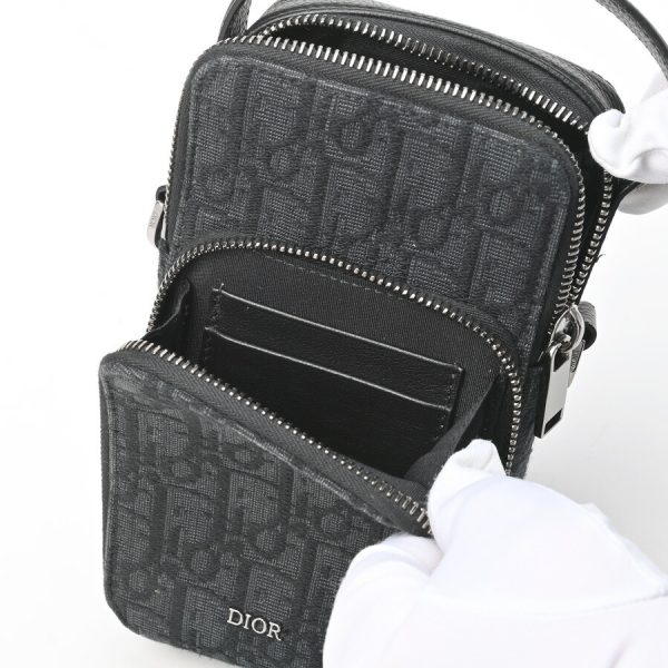 imgrc0103599000 Dior Essential Rider Micro Oblique Jacquard Pouch