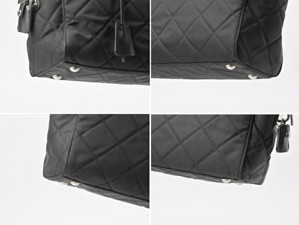 imgrc0103675563 Prada Quilted Chain Shoulder Bag Nylon Black