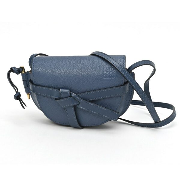 imgrc0103731791 Loewe Gate Dual Bag Mini Kataoshi Blue