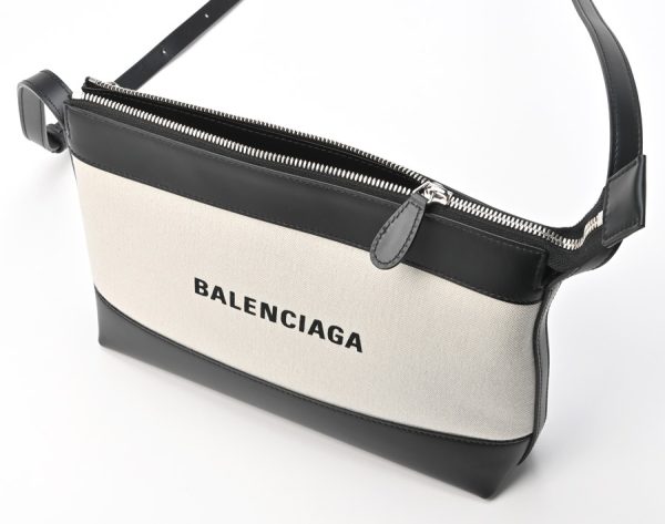 imgrc0103846888 Balenciaga Blue Crossbody Shoulder Bag Natural Black