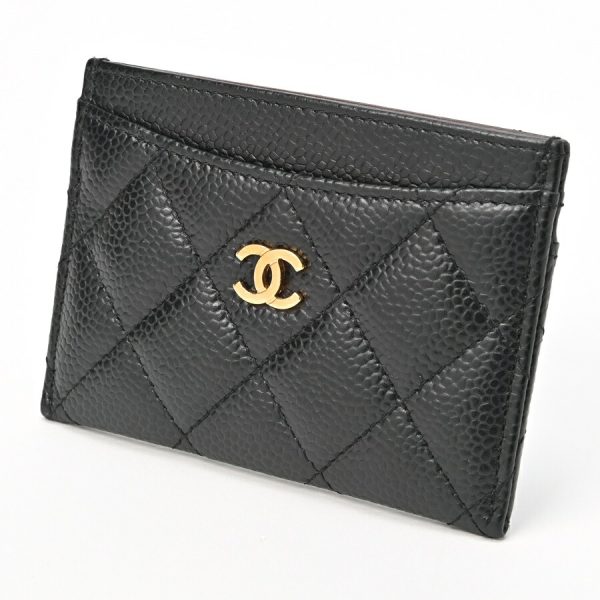 imgrc0104023538 Chanel Matelasse Card Case Caviar Skin Black