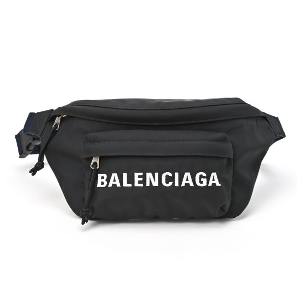 imgrc0104127692 Balenciaga Wheel Belt Bag Nylon Black Blue