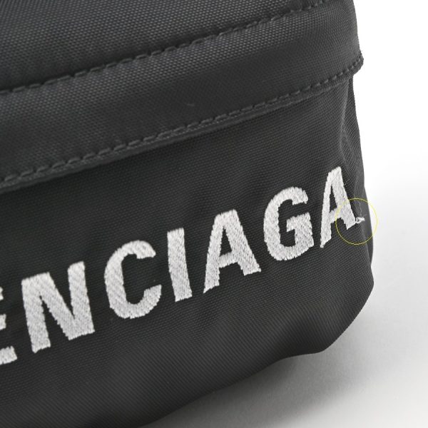 imgrc0104127697 Balenciaga Wheel Belt Bag Nylon Black Blue