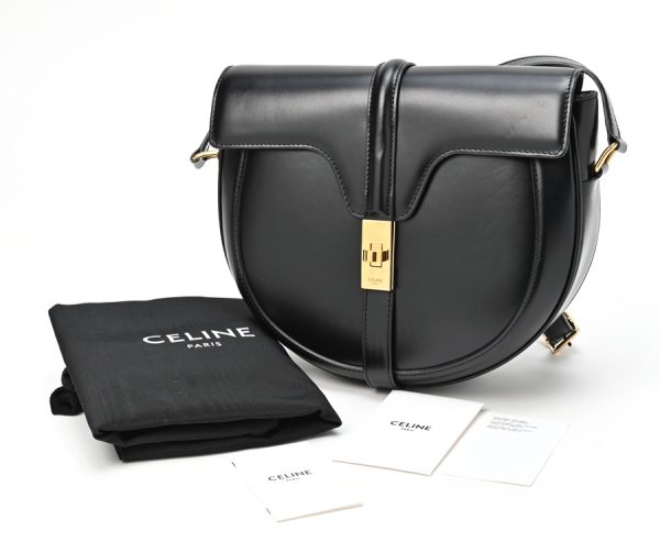 imgrc0104229776 Celine 16 Bouzas Calfskin Bag Black