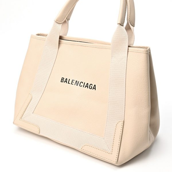 imgrc0104306921 Balenciaga Blue Cabas S Tote Bag Beige