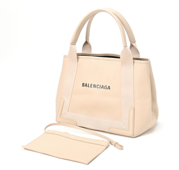 imgrc0104306939 Balenciaga Blue Cabas S Tote Bag Beige