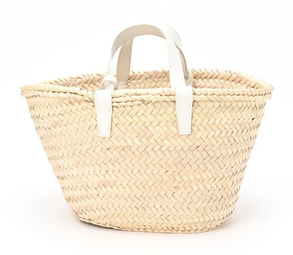 imgrc0104337471 Celine Teen Triomphe Pannier Raffia Calf Basket Bag