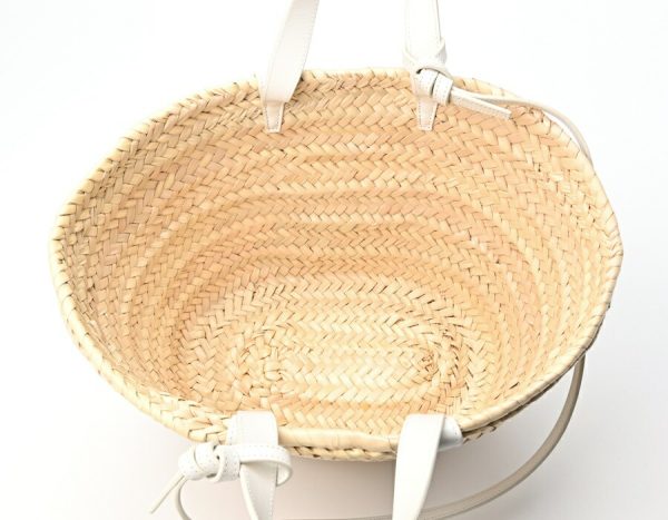 imgrc0104337476 Celine Teen Triomphe Pannier Raffia Calf Basket Bag