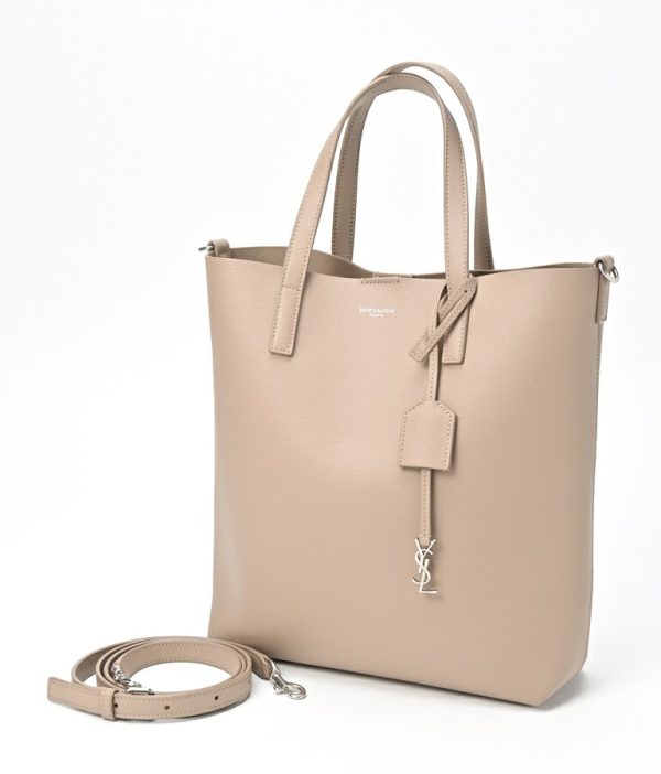 imgrc0104465587 Saint Laurent Toy Shopping Tote Bag Pink Beige