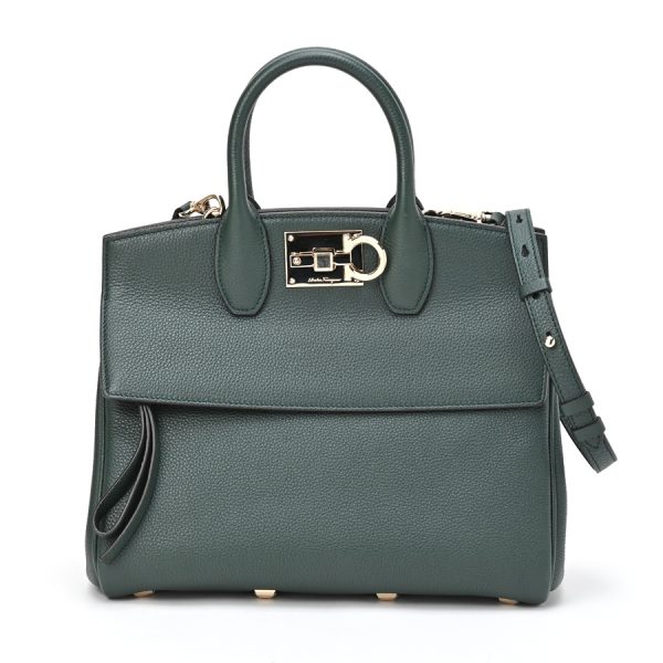 imgrc0104507091 Salvatore Ferragamo Studio Bag Small Green