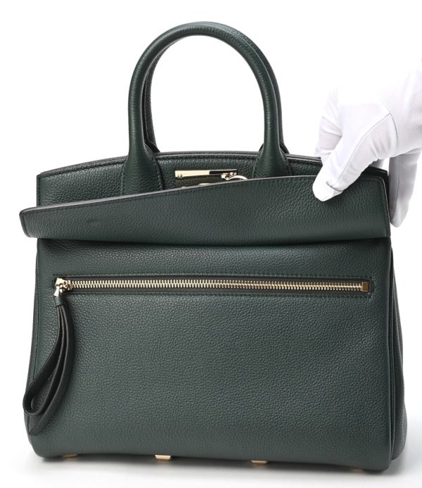 imgrc0104507096 Salvatore Ferragamo Studio Bag Small Green