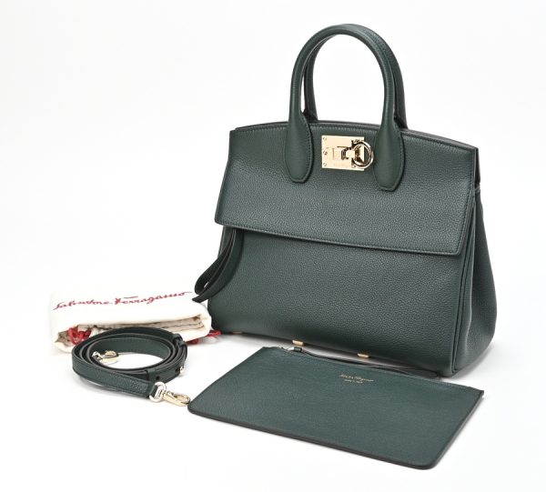 imgrc0104507100 Salvatore Ferragamo Studio Bag Small Green