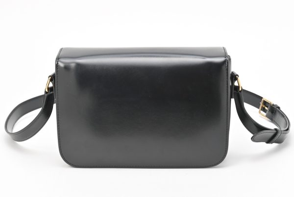 imgrc0104539003 Celine Triomphe Shiny Calfskin Bag Black