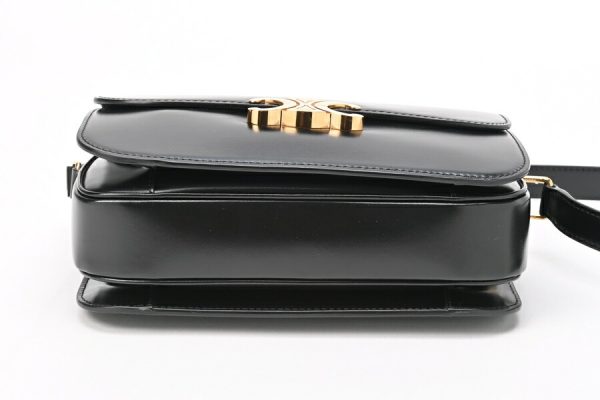 imgrc0104539004 Celine Triomphe Bag Shiny Calfskin Black