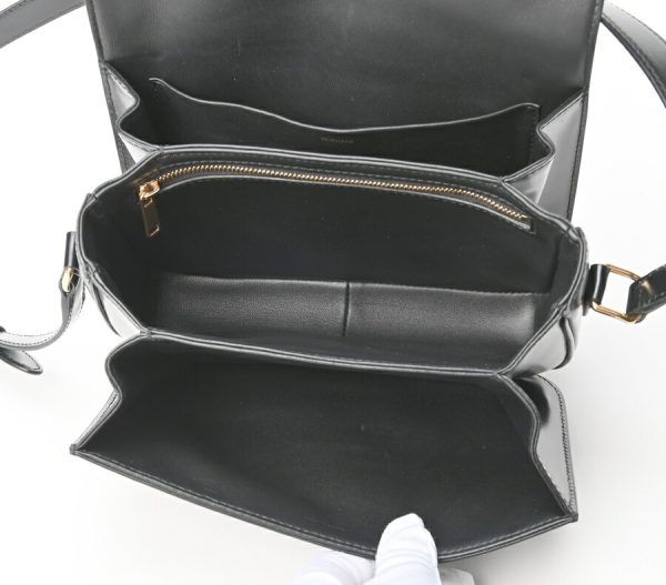 imgrc0104539006 Celine Triomphe Bag Shiny Calfskin Black